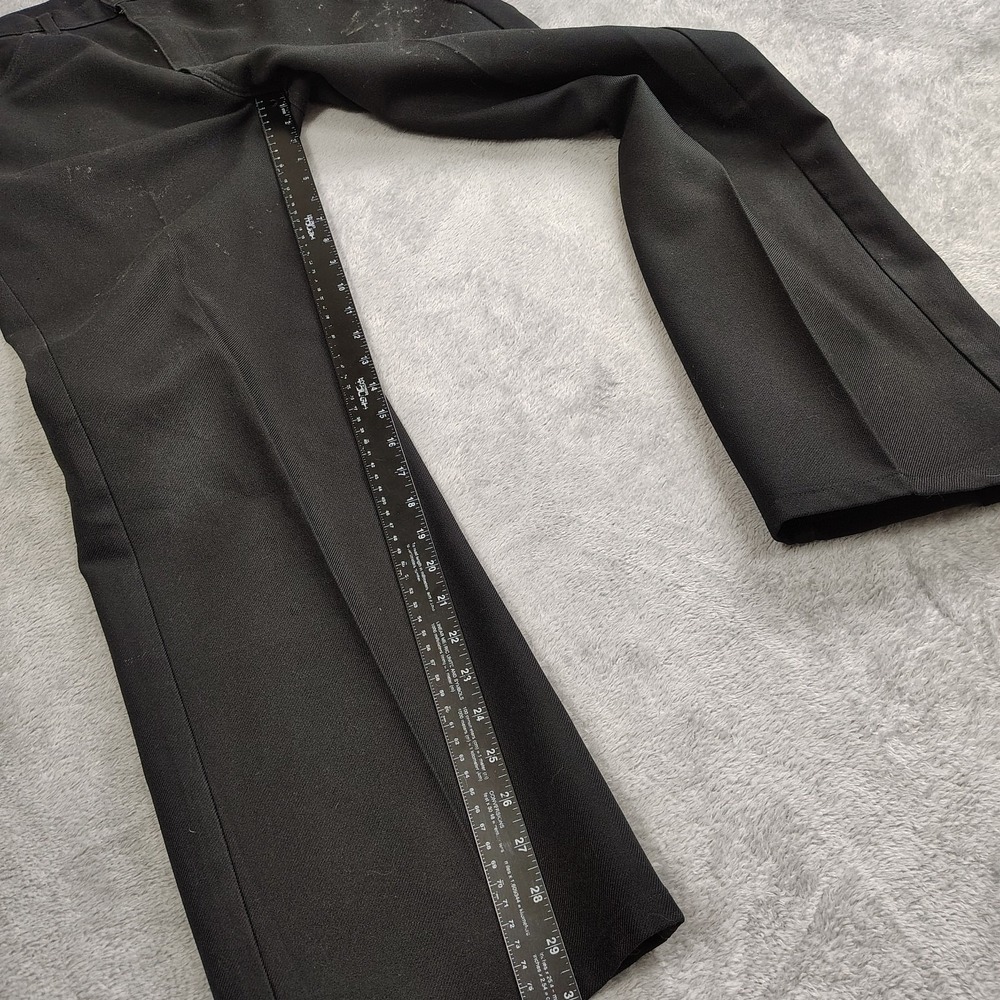 VTG 60's Levi's Pants Dacron Polyester Men's Pleated Black 38x30 Distress - Picture 4 of 16
